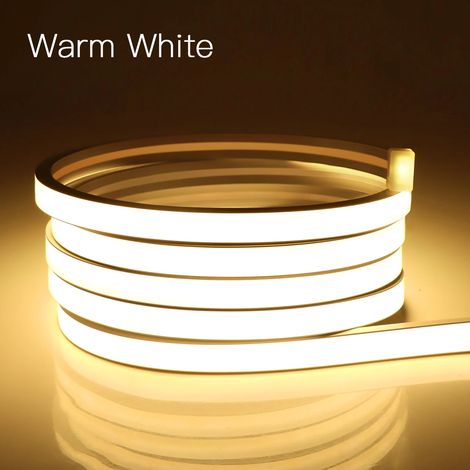 (Lumière chaude, 1 m) Bande néon COB en tube de silicone pur DC24V de haute qualité, étanche. (1/4)