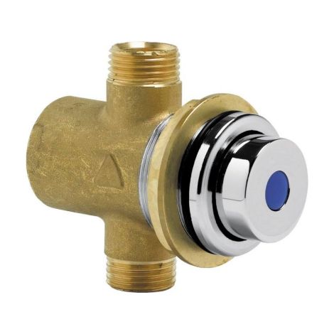 Rubinetto per lavabo temporizzato da incasso con fissaggio a parete Idral 08140SP Cromo (1/3)