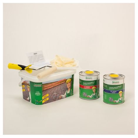 Kit salvatore trasparente lt 5 impermeabilizzante per terrazzi e balconi.