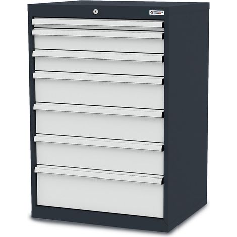 WS24 Schubladenschrank Schubladen: 1 x 50 2 x 100 3 x 150 1 x 200 B x T x H 700 x 575 x 1020 mm - WS24-100269