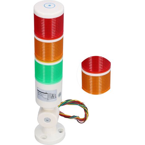 BERM Signalturm, permanent helles 3-Farben-LED-Licht, faltbares Warngerät mit Summer, AC220V (1/5)