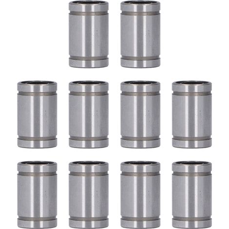 10 Stück Linearführungslagerzylinder, optische Achsen, Schieber, Testrahmen, Ersatzteil, Innendurchmesser 8 mm, Außendurchmesser 15 mm, LM8UU (1/5)
