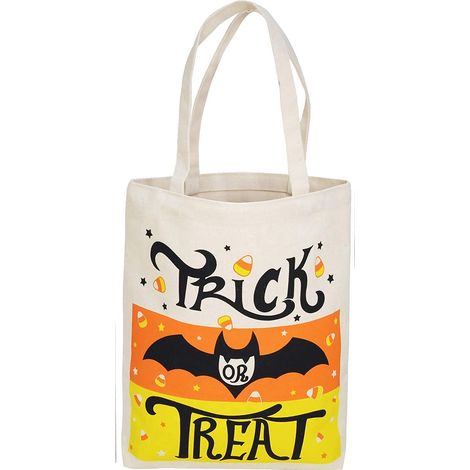 Grands sacs fourre-tout réutilisables de 13,75 pouces avec poignées, parfaits pour la collecte de bonbons d'Halloween et les petits présents. (1/5)