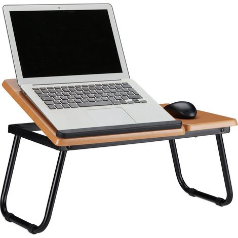 Mesa para portatil con superficie de trabajo inclinable