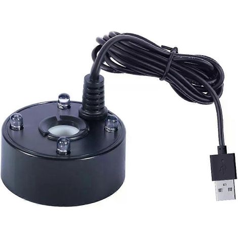5V USB-Nebelmaschine mit LED-Beleuchtung, geeignet für Zimmerbrunnen, Gartenteiche und Wasser. (1/4)