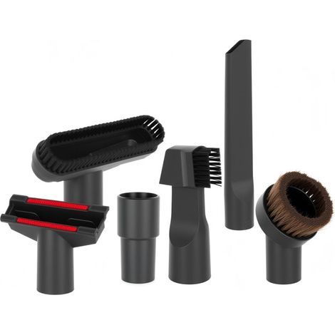 Accessoires pour Aspirateur, 6 Pièces Embouts pour Aspirateurs Brosse Universelle pour Coussins, Suceur Plat, Brosse à Matelas, Brosse d'aspiration avec adaptateur 32 mm et 35 mm (1/5)