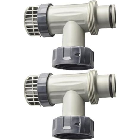 Lot de 2 valves à piston pour piscine Intex 1500, 2500 et 4000, connexion avec valves individuelles pour tuyau d'eau (1/5)