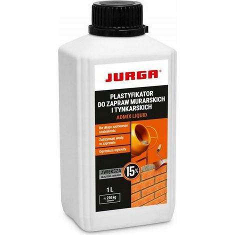 Jurga Admix Flüssigplastifizierer für Mauer- und Putzmörtel 1L
