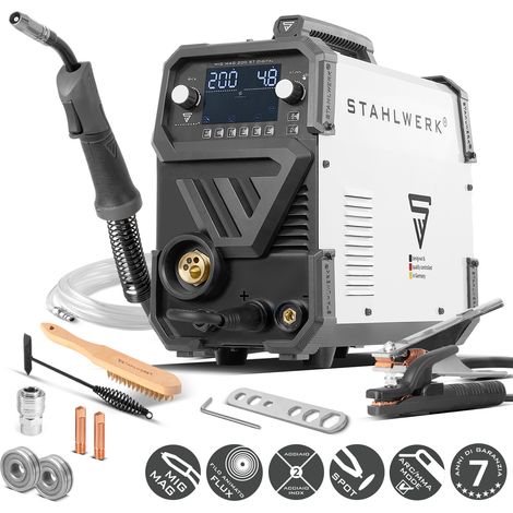 STAHLWERK MIG MAG 200 ST saldatore digitale a gas inerte con 200 A
