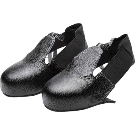 Couvre-chaussures de sécurité en cuir avec embout en acier, amortissant les chocs, surchaussures de protection pour chaussures et bottes de sécurité, housses adaptées pour mobilier de jardin (1/5)
