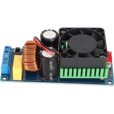 Carte Amplificateur Audio Mono 500W IRS2092S avec Ventilateur - Système Son DIY Haute Fidélité (1/5)