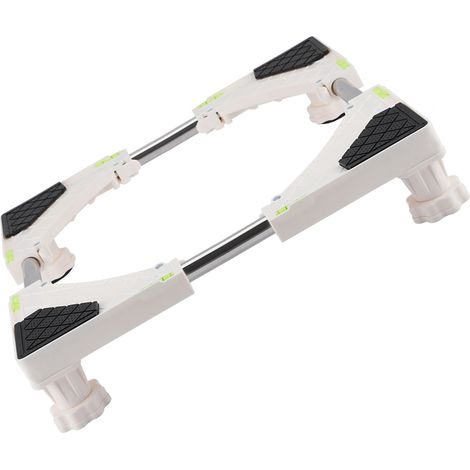 Support robuste réglable pour machine à laver, support réfrigérateur avec pieds (4 pieds), base stable et ajustable (1/5)