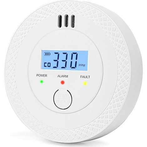 Kohlenmonoxidmelder, Mini-CO-Alarmmelder mit digitaler LCD-Anzeige
