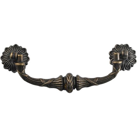 Poignées vintage, couleur bronze, pour portes, armoires, tiroirs (1/5)