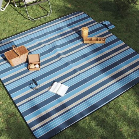 Couverture de pique-nique pliable 200x200 cm velours (1/5)
