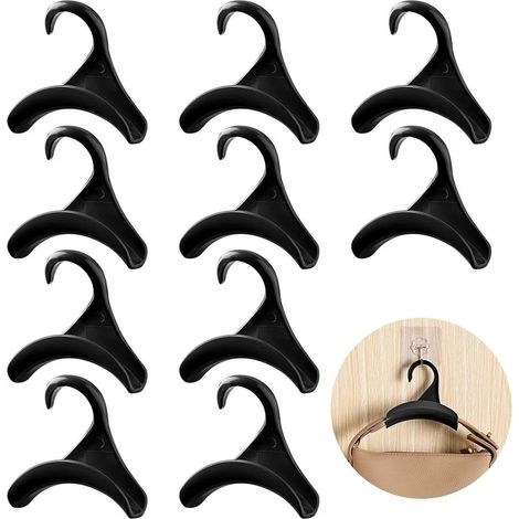 10 ganci per borse da appendere all'armadio, ganci resistenti per borse, porta borse, appendiabiti, organizer per borse, sciarpe e cappelli (1/5)