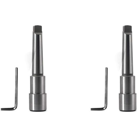 2X Arbre de Coupe Annulaire avec Cône Morse MT3 pour Extension de Fraises Annulaires à Tige 1,91 cm Sur Perceuse à Colonne (1/5)
