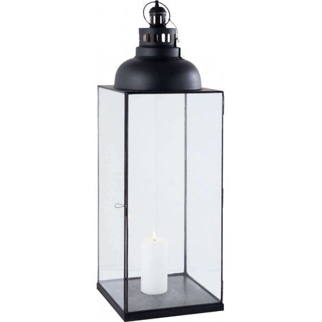Lanterna Missie Grande 29x29x89 h cm in Acciaio Antracite (1/2)