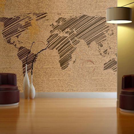 Papier peint notes de voyages - 300 x 230 cm (1/4)