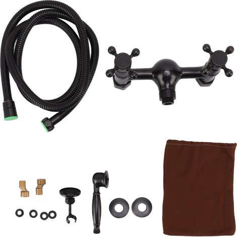 Wandmontiertes Duschset aus Messing, wasserdicht, im europäischen Stil, für Badezimmer (1/5)
