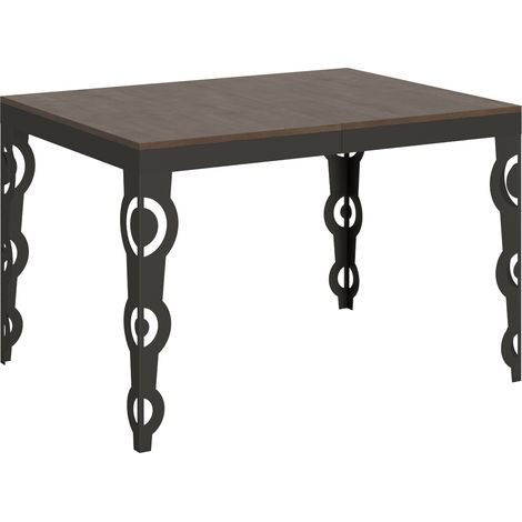 Table Extensible 90X120/224 Cm Karamay Evolution Noyer Structure Anthracite (1/4)