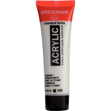 Colore acrilico Amsterdam 20 ML Bianco Titanio