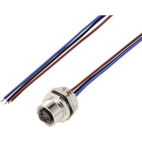 TRU COMPONENTS TC-12833212 Presa da incasso sensore/attuatore M12 Presa 0.5 m Numero di poli: 3 1 pz. (1/3)