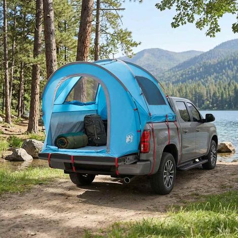 vidaXL Car Tent 200 x 170 x 170 cm Blue Polyester and Steel (1/5)