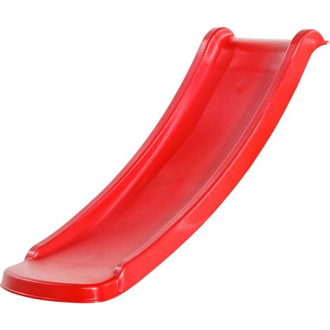 Axi Sky120 Toboggan Rouge - 118 Cm Élément Complémentaire Pour Aire De Jeux / Maison De Jeu Enfant Toboggan Pour Hauteur De Estrade 60 Cm (1/5)