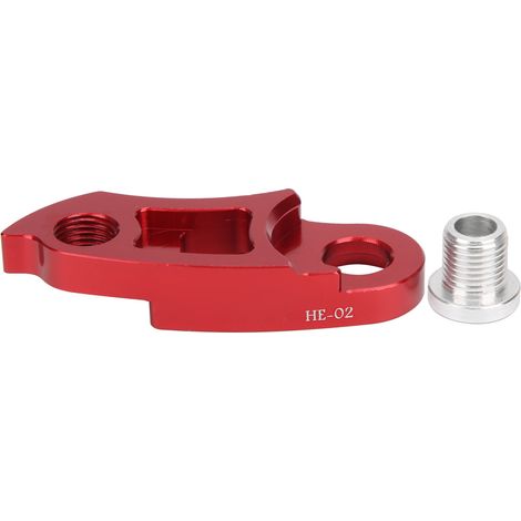 Dérailleur arrière VTT crochet de queue rallonge en alliage d'aluminium rouge accessoire vélo (1/5)