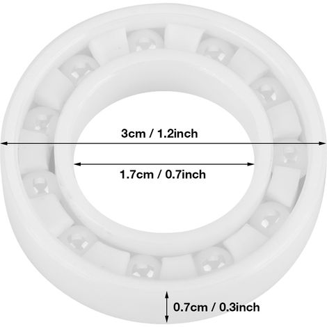 hochpräzises ZrO2 6903 Keramikkugellager, 17x30x7mm (1/5)