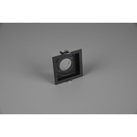 Faretto da Incasso Quadrato Orientabile 5W Nero 9 cm Kenai GD Trio (1/3)