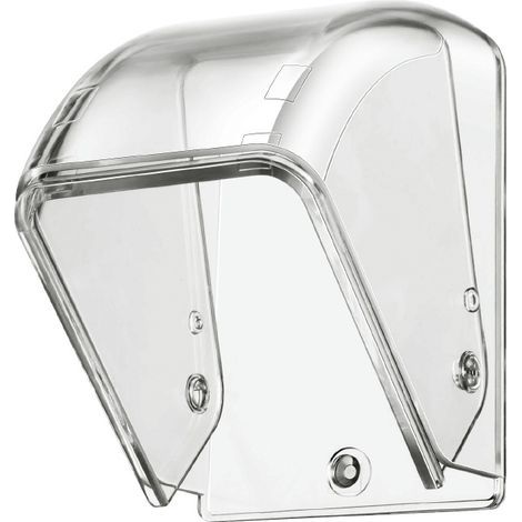 Couvercle de sonnette transparent contre la pluie, 6,56,59 cm, 1 pièce, couvercle extérieur étanche pour boîtier de sonnette. (1/5)