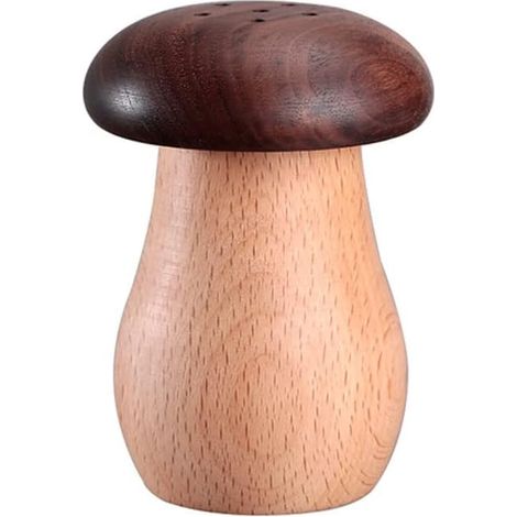 Boîte à cure-dents en bois massif, motif champignon, pour une décoration intérieure créative et mignonne. (1/3)