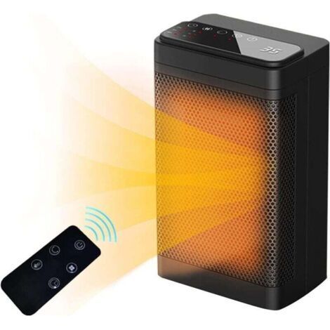 Auxiliary heating 1200w/1500w Energy efficient fan heater 12h Timer, XU, Overheating and tip-over protection, Oscillation space 70 for bedroom - (1/4)