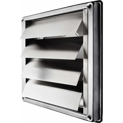 Grille De Ventilation 150 Mm - Acier Inoxydable - Fermeture Automatique - Pour Système D'évacuation D'air - 1 Pièce (1/5)
