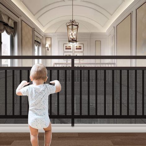 Babysicherheitsnetz, Treppenschutznetz, Schutznetz, Balkon- und Treppenschutznetz, Kindersicherheitsnetz, Balkonschutz, Set inklusive 15 Klemmen (1/5)