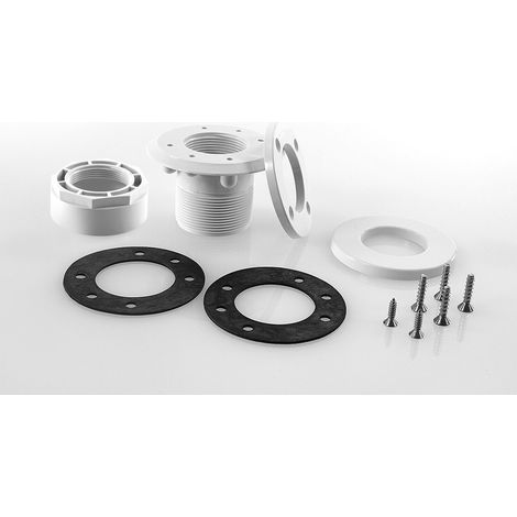 Hayward – Kit d'entretien de piscine – Prise balai 3333 – Écrou arrière pour parois fines – Matière ABS – Blanc