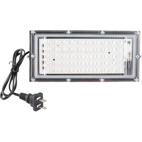 Ortviai Projecteur UV 395 nm 50 W Étanche IP66 pour Durcissement Colles UV, Résines et Effets Scéniques