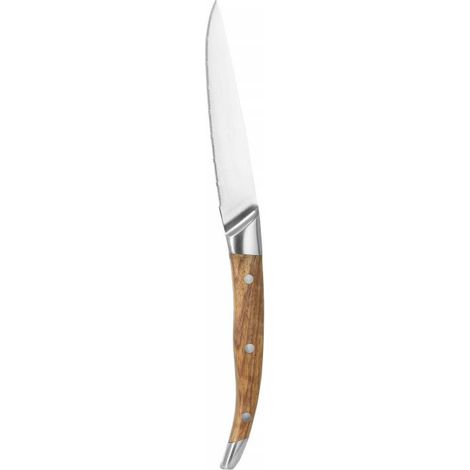 Couteau à steak 245 mm - set de 6 dans une boîte cadeau - Bois de rose - Finedine (1/4)