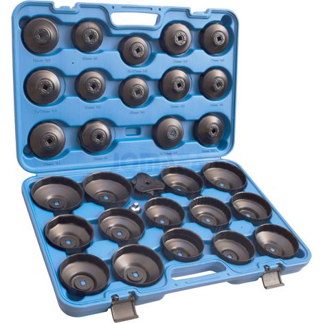 JOMAFA - JUEGO DE LLAVES PARA FILTROS DE ACEITE Y COMBUSTIBLE 31 PIEZAS MULTIMARCAS UNIVERSAL