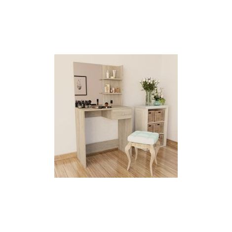 Coiffeuse Bois d’ingénierie 75x40x141 Chêne (1/5)