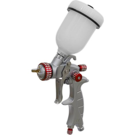 Sealey HVLP04 Premier Professional HVLP Gravity Feed Touch-Up Spray Gun 1mm Set-Up