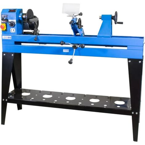 Güde – Tour à bois professionnel 550 W – Vitesse réglable 600-2100 t/min – Dispositif de copie intégré – Pour bois dur et teck