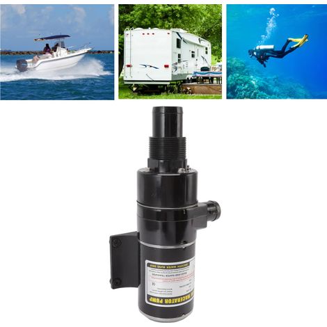 Pompe à eaux usées anti-obstruction, à broyeur efficace et à protection multiple, pour toilettes, camping-car, yacht et cuisine (12 V). (1/5)