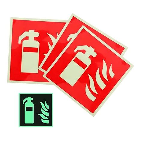 Panneau Extincteur, Panneau De Sécurité Incendie 150Mm, Panneau De Signalisation De Sécurité, Entrepôt, Bureau, Usine, Hôtel École (1/5)