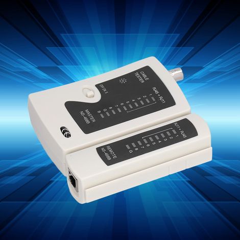 NS-468B Netzwerk-Tester, multifunktionaler RJ45/RJ11-Netzwerkkabeltester, 9 V DC (1/5)