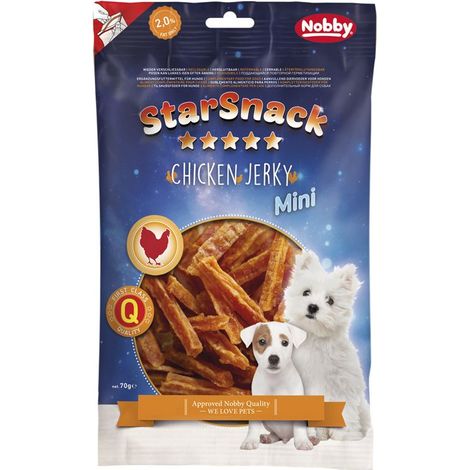 Nobby StarSnack MINI Chicken Jerky 70 g Hundeleckerlis