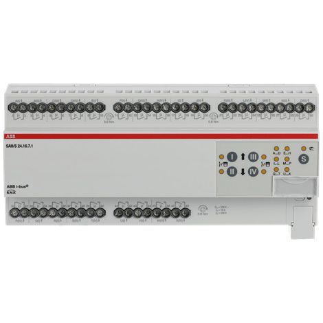 Busch-Jaeger Actuador de conmutación/persiana, 24 canales, 16 A, REG (SAH/S24.16.7.1), 2CDG110252R0011