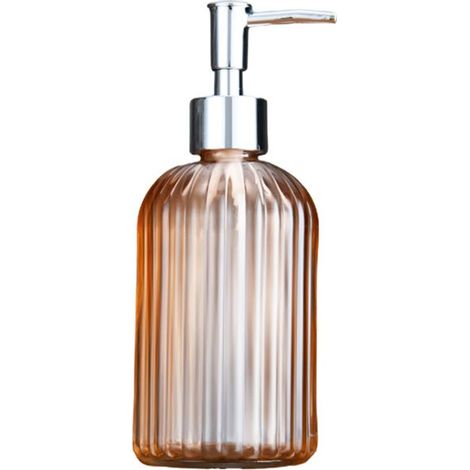 Seifenspender - OKUMGGYJ - Glas - 400 ml - Orange - Zeitgenössischer Stil - Design (1/5)
